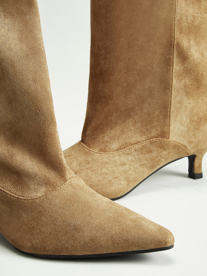 Bottes Hautes à Talon Kitten