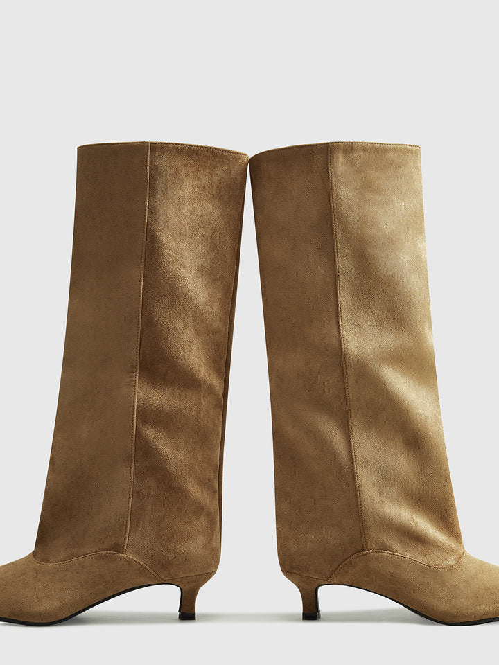 Bottes Hautes à Talon Kitten