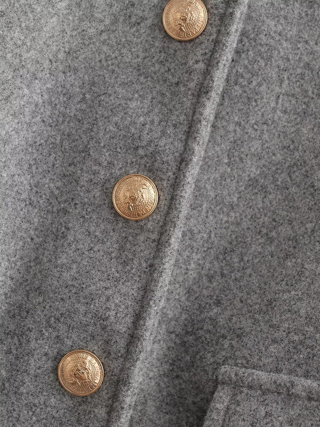 Kurze graue Mischgewebejacke