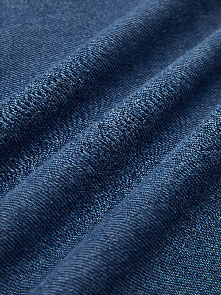 Trench-Coat Long Bleu