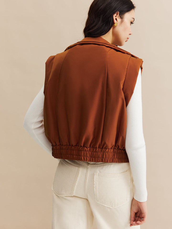 Gilet sans Manches Marron