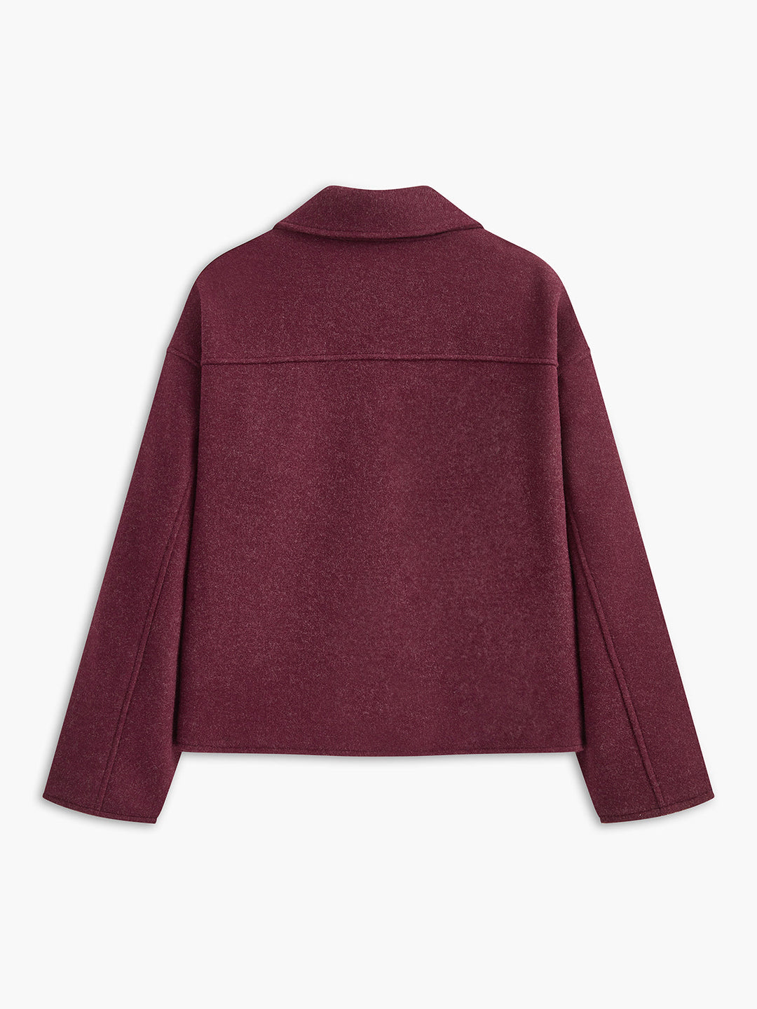 Kurze bordeauxfarbene Jacke