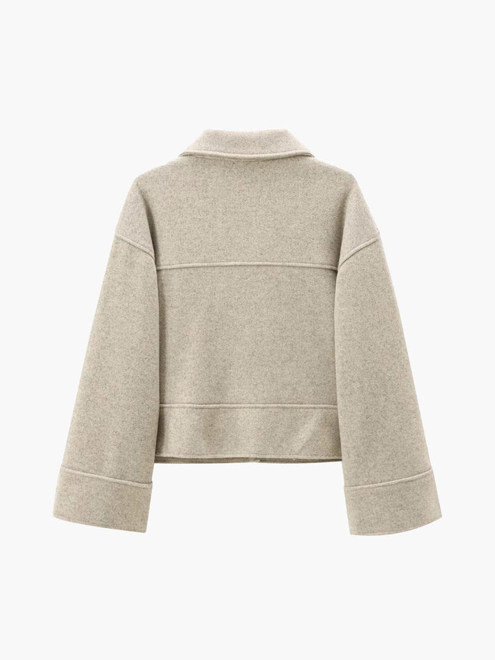 Veste Courte Beige Clair