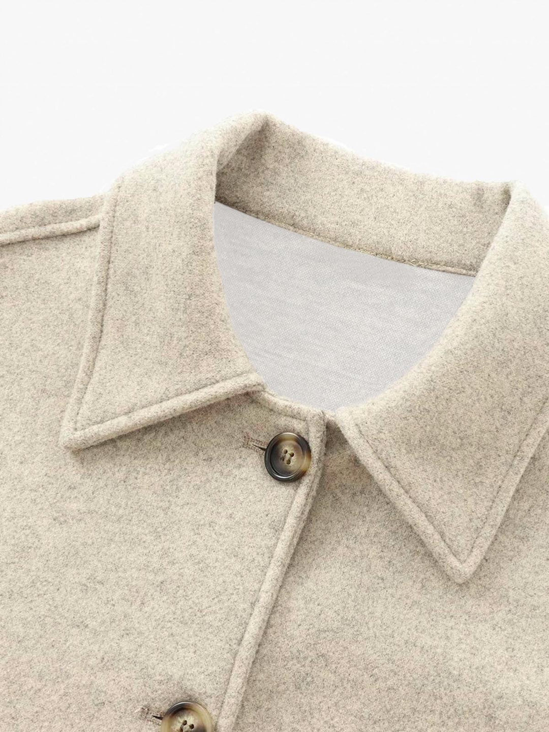 Veste Courte Beige Clair
