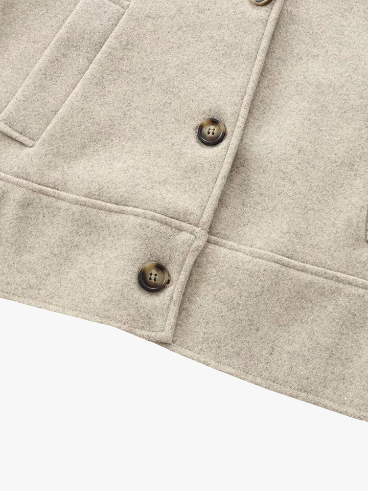 Veste Courte Beige Clair