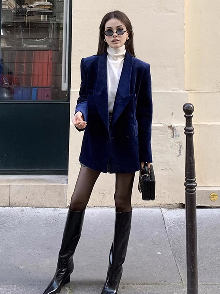 Marineblauer Blazer