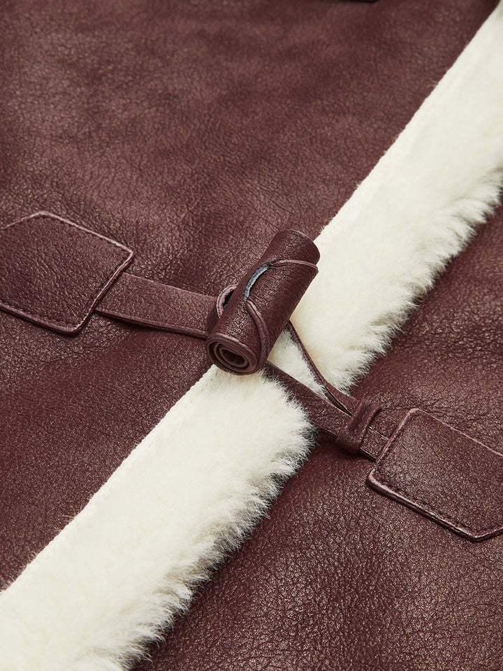 Fliegerjacke aus Kunstfell