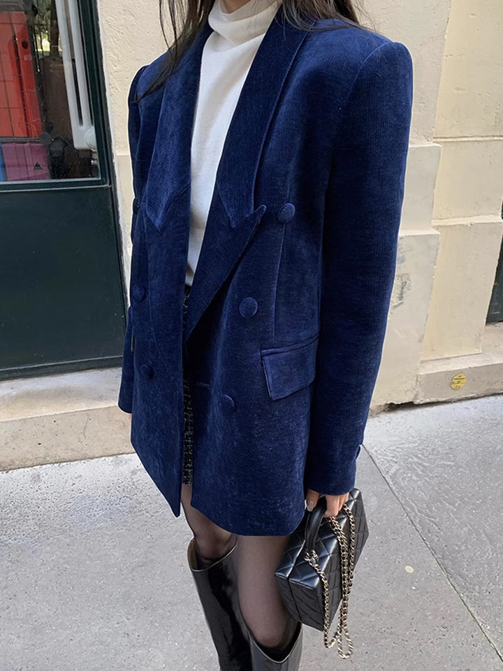 Marineblauer Blazer