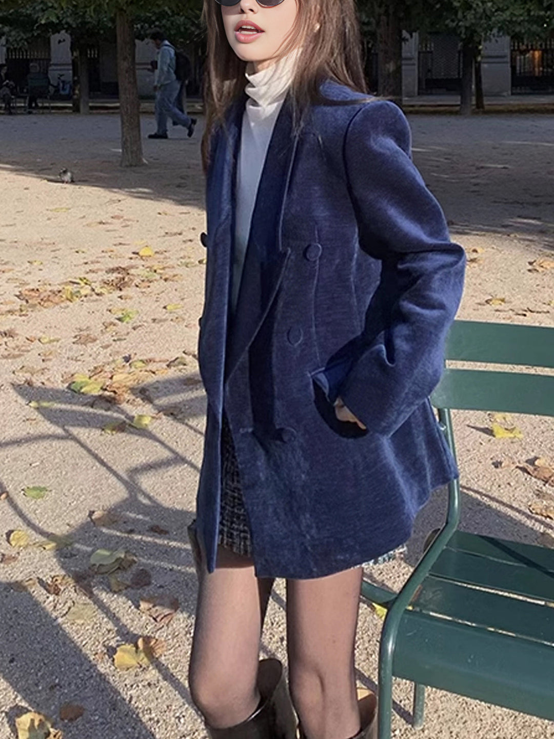 Marineblauer Blazer