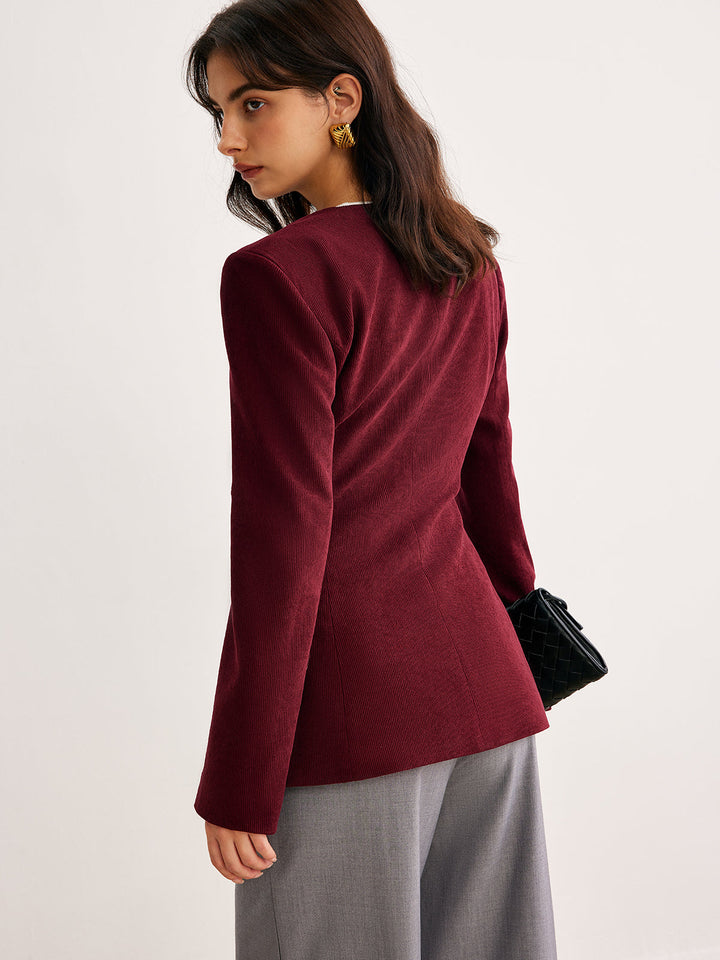 Veste Cintrée Boutons Dorés