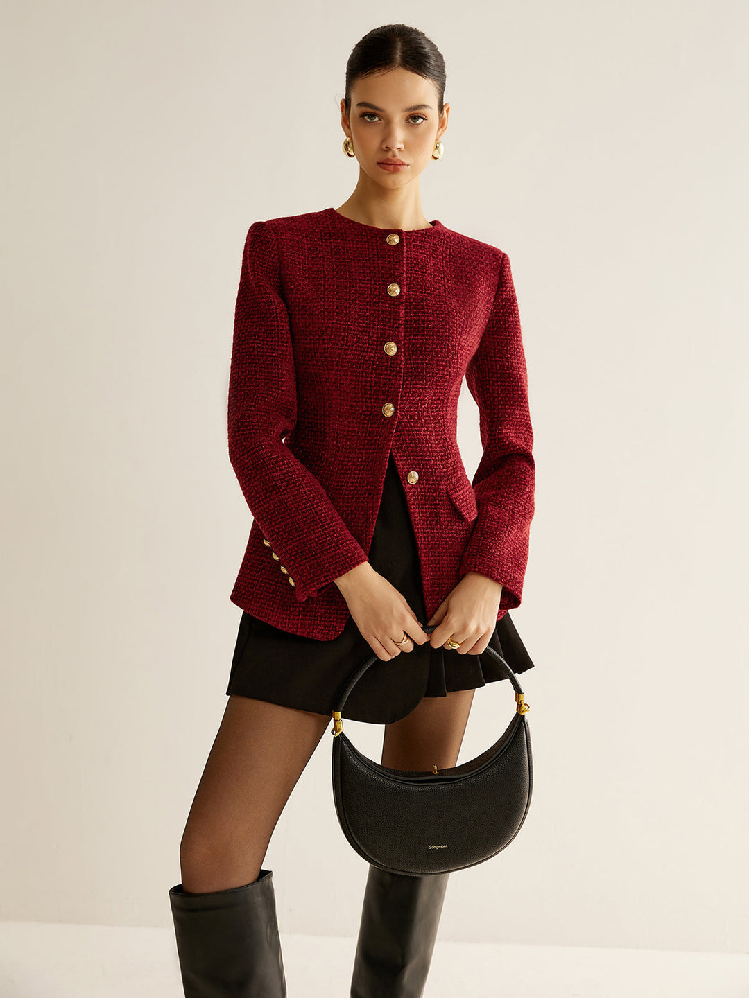 Blazer Cintré Col Rond