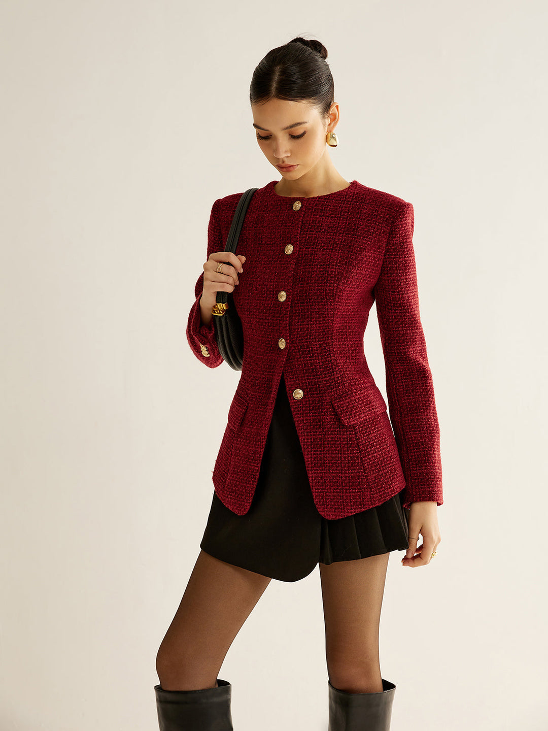 Blazer Cintré Col Rond