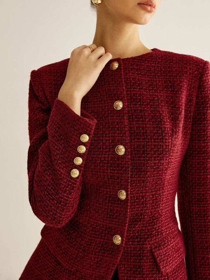 Blazer Cintré Col Rond