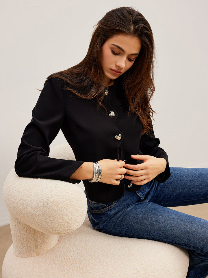 Kurze schwarze Jacke