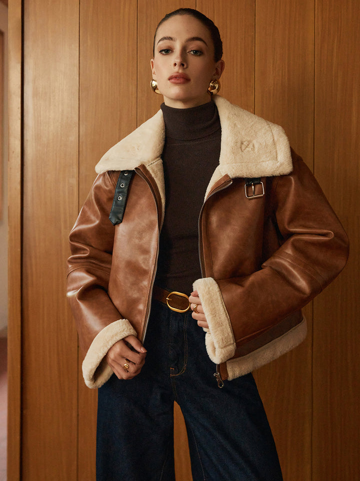Veste Aviateur Marron