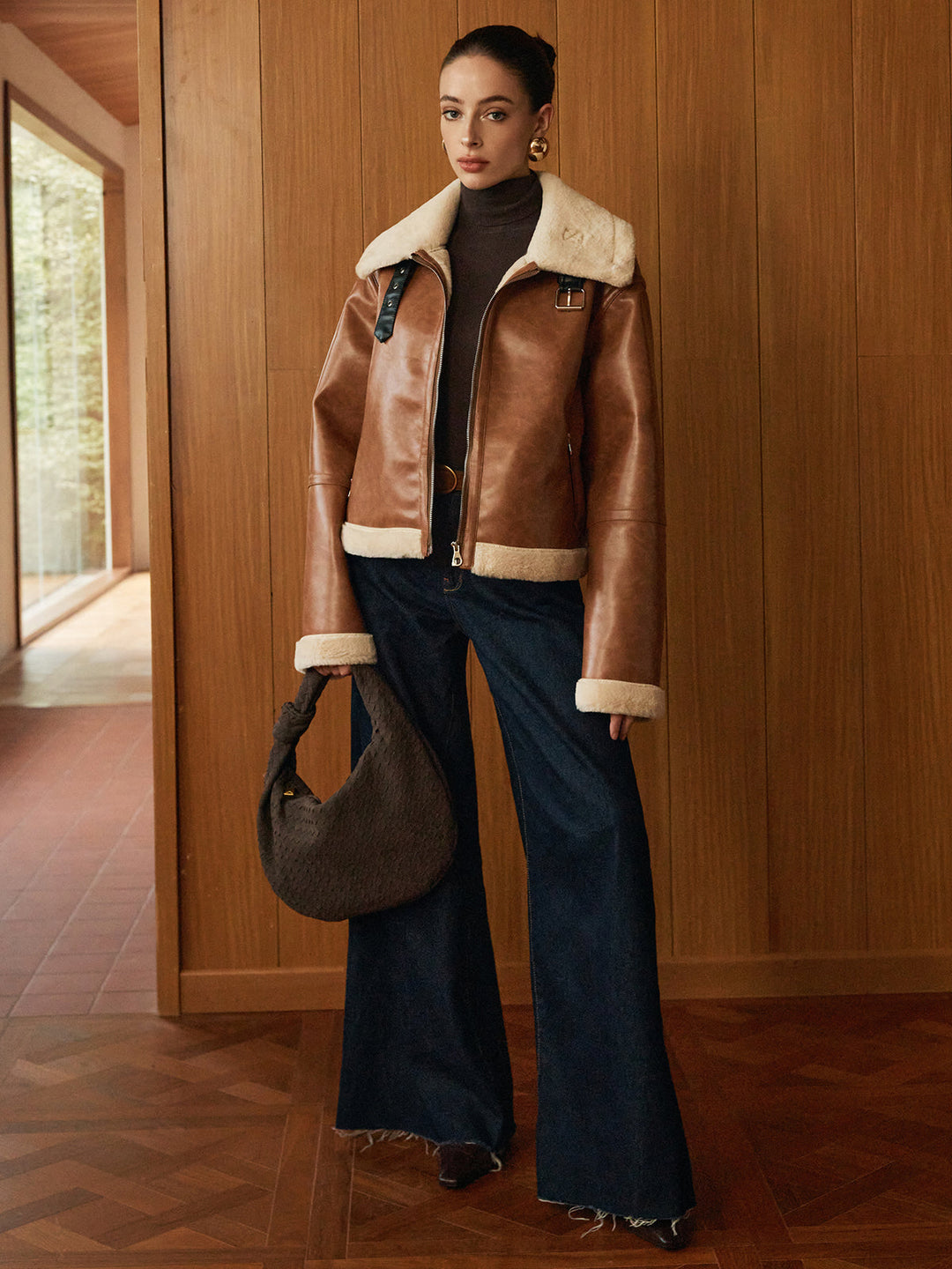 Veste Aviateur Marron