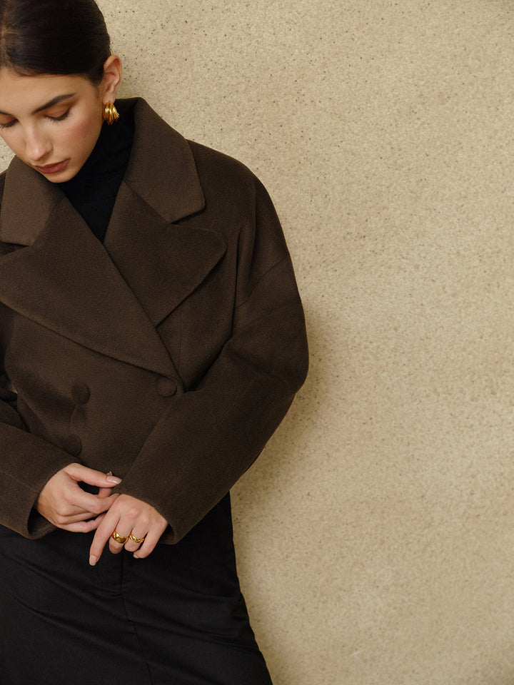 Manteau Court Ceinture Ajustable