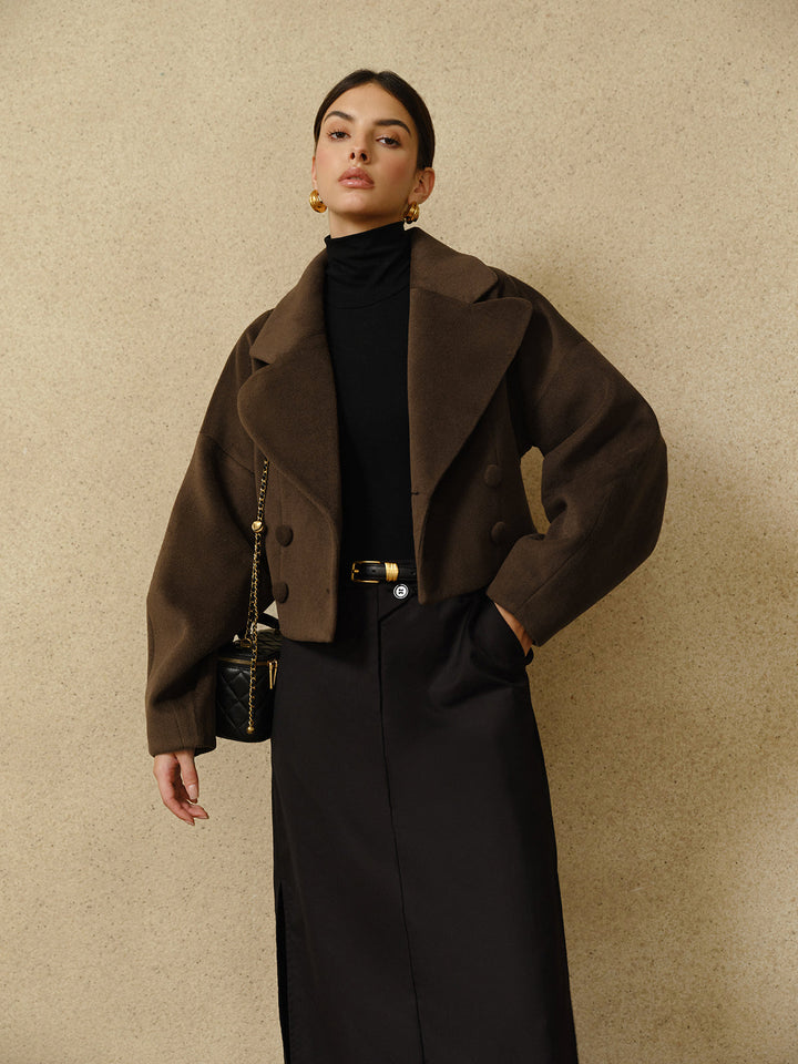 Manteau Court Ceinture Ajustable