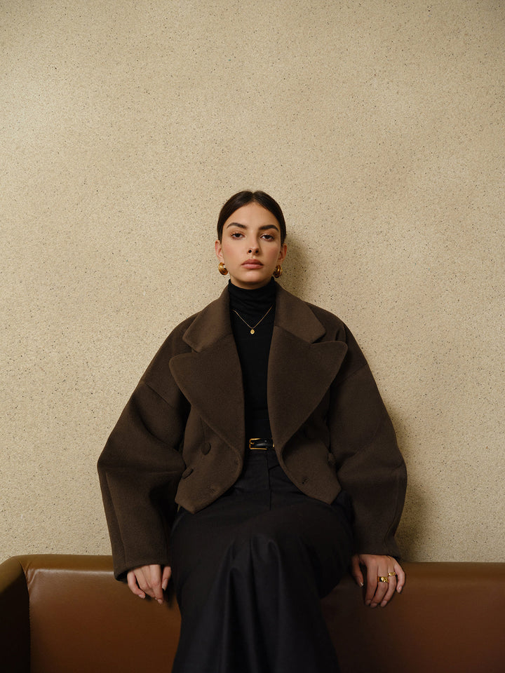 Manteau Court Ceinture Ajustable