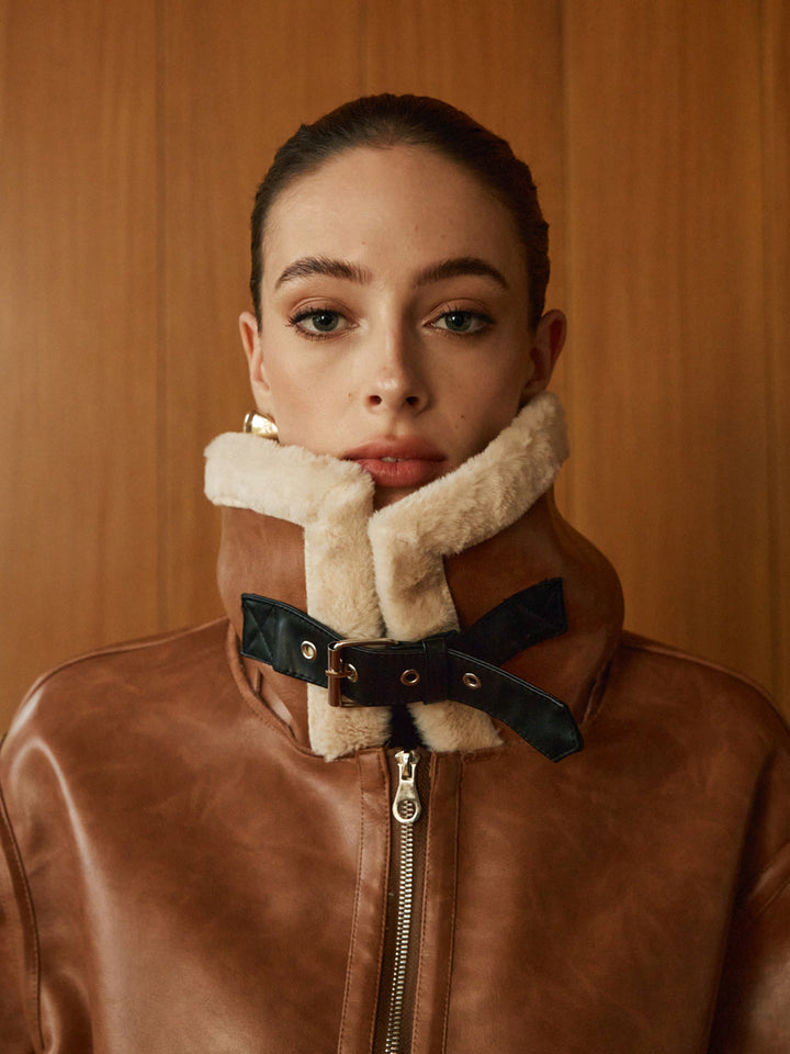 Veste Aviateur Marron