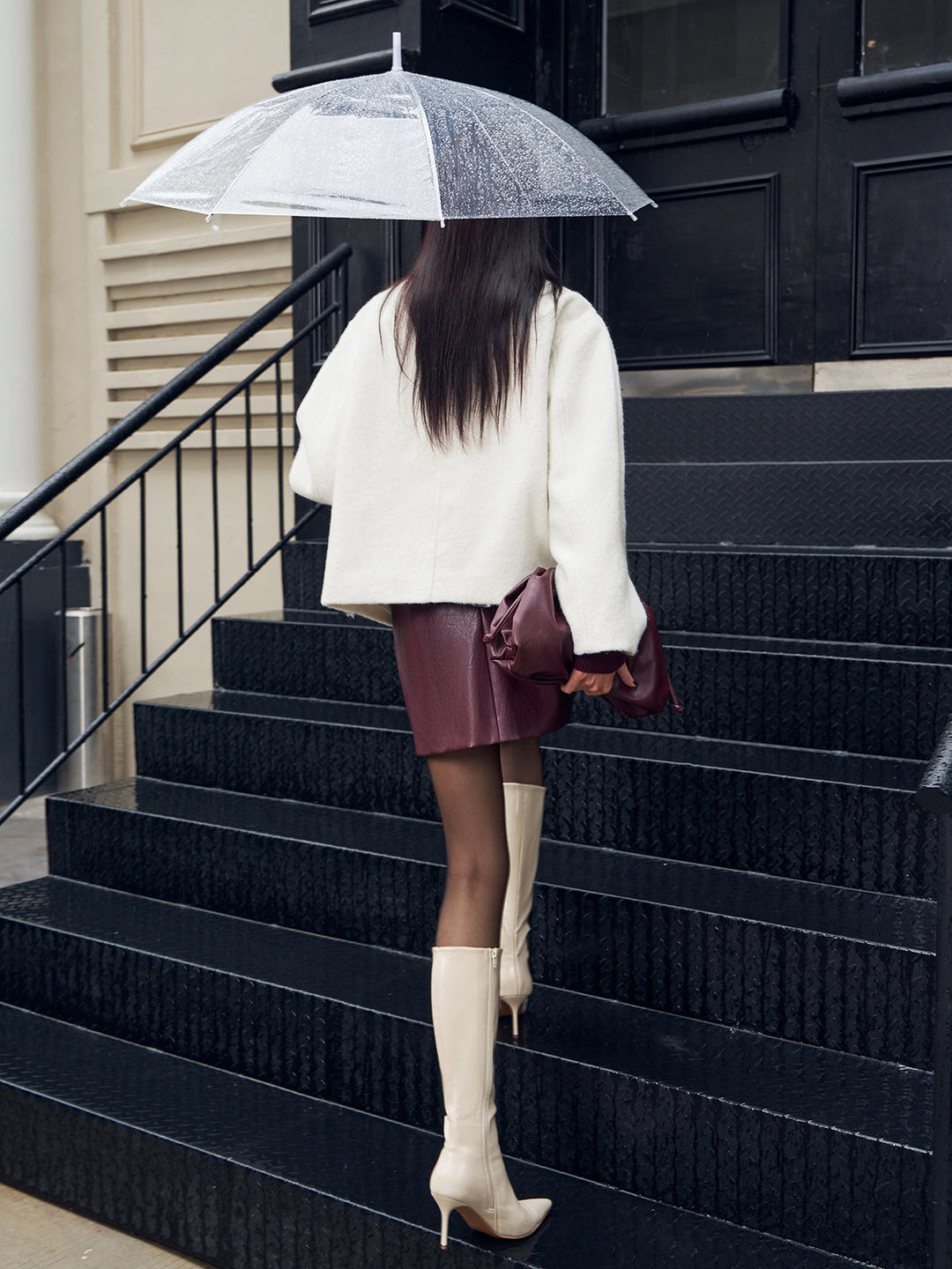 Manteau Court Col Rond