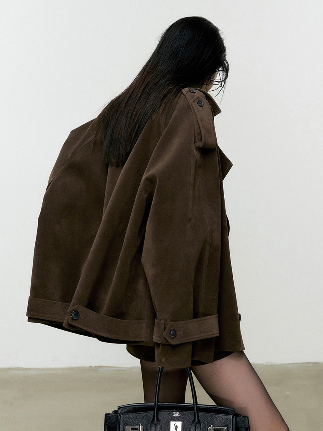 Gerippte Oversize-Jacke