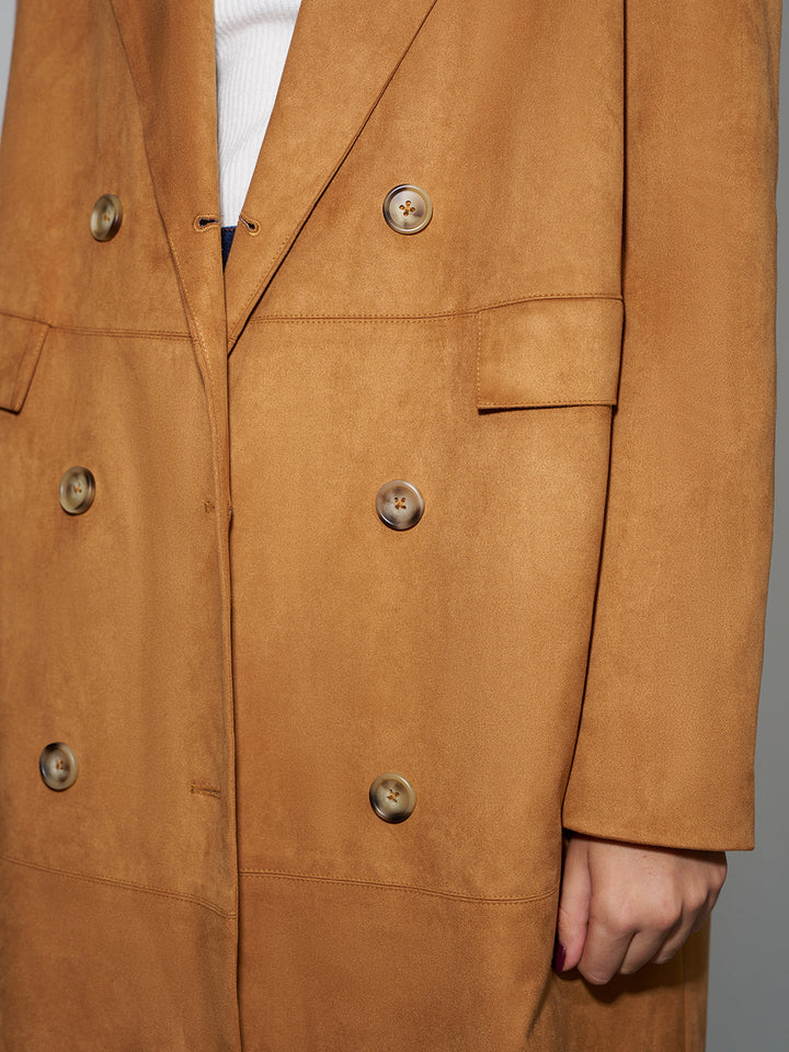 Manteau Long Double Boutonnage