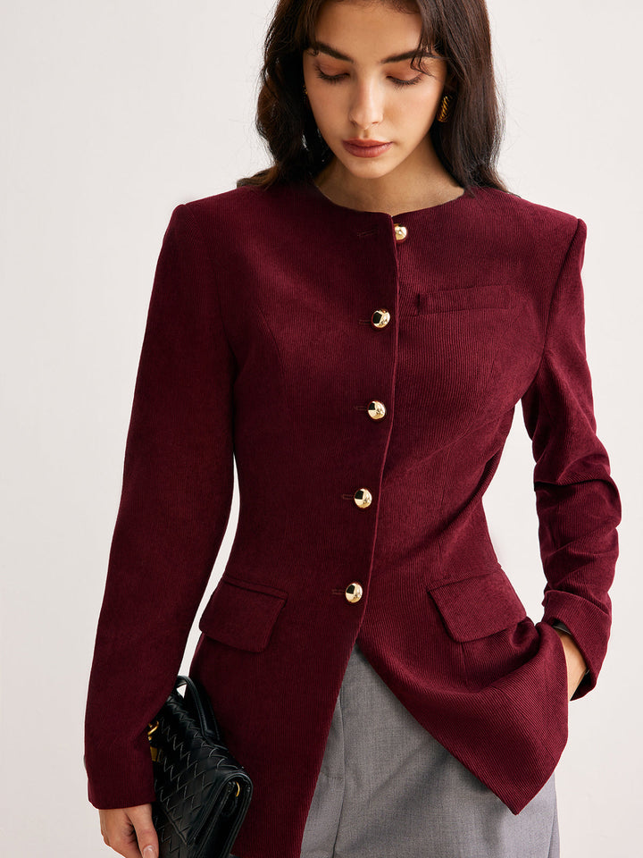 Veste Cintrée Boutons Dorés