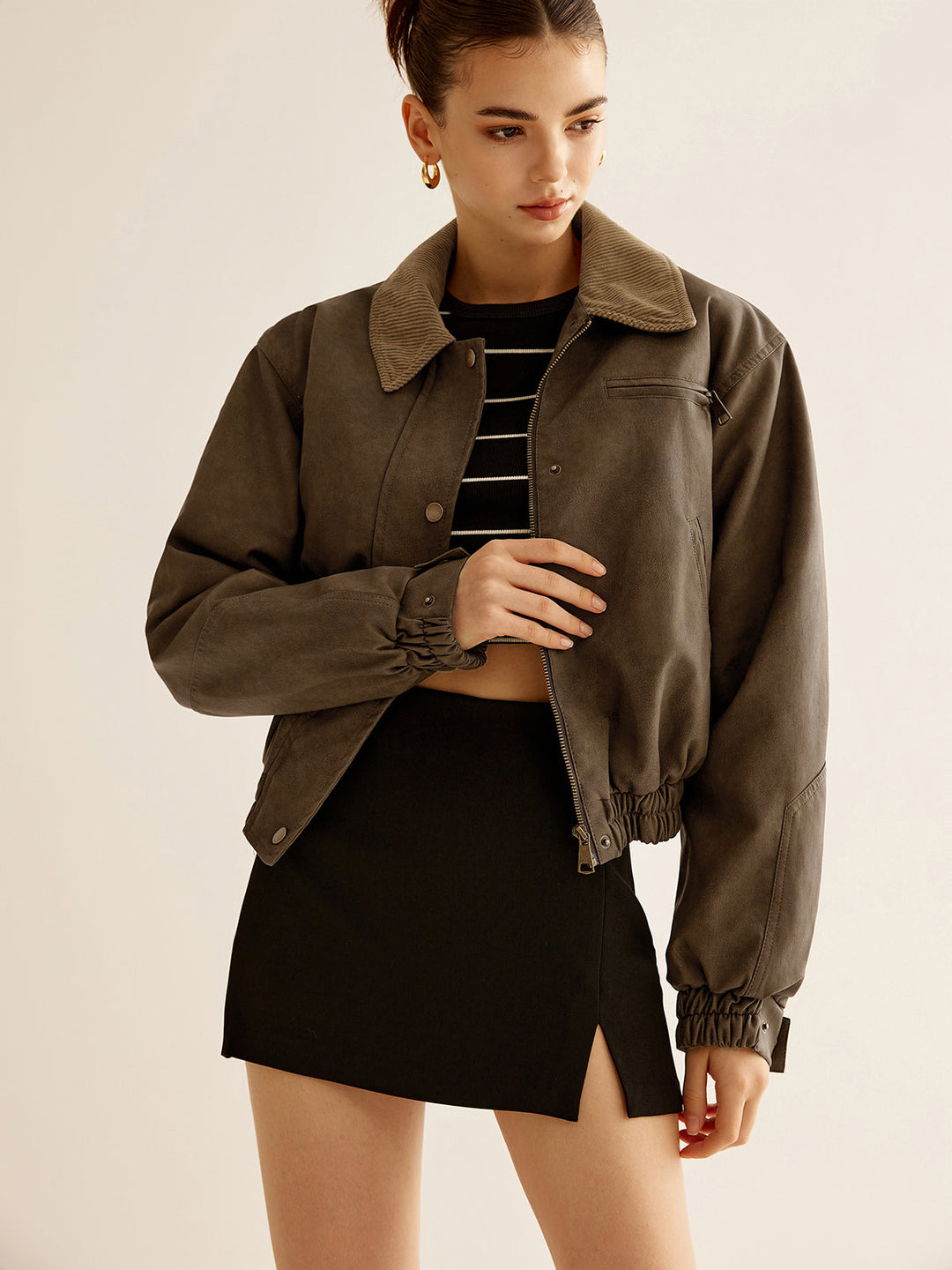 Trendige kurze Jacke