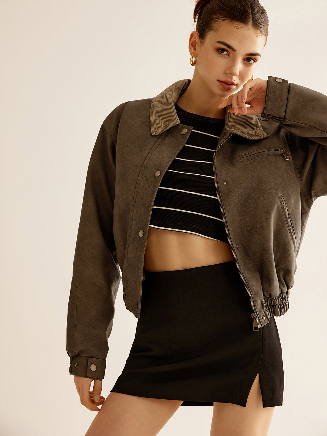 Trendige kurze Jacke