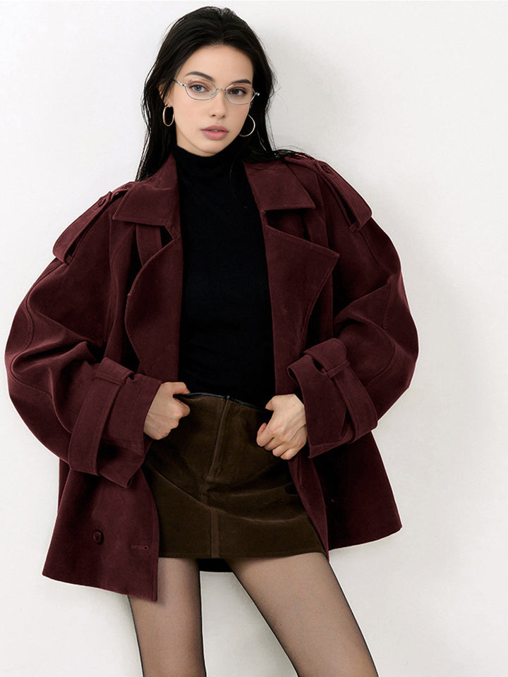 Gerippte Oversize-Jacke
