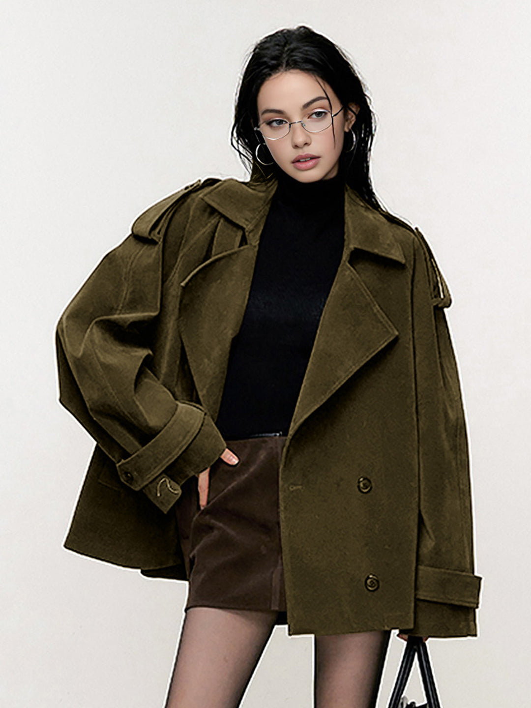 Gerippte Oversize-Jacke