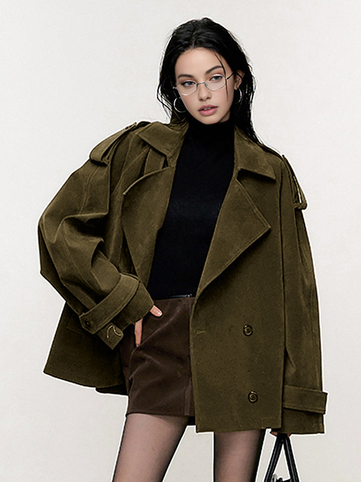 Gerippte Oversize-Jacke