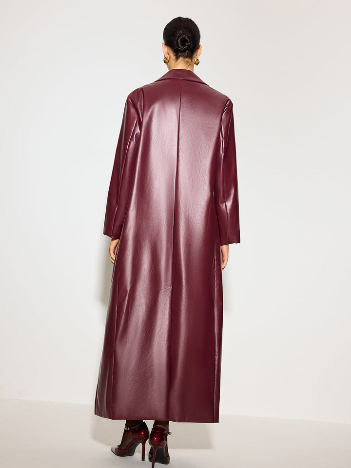 Manteau Long Effet Vinyle