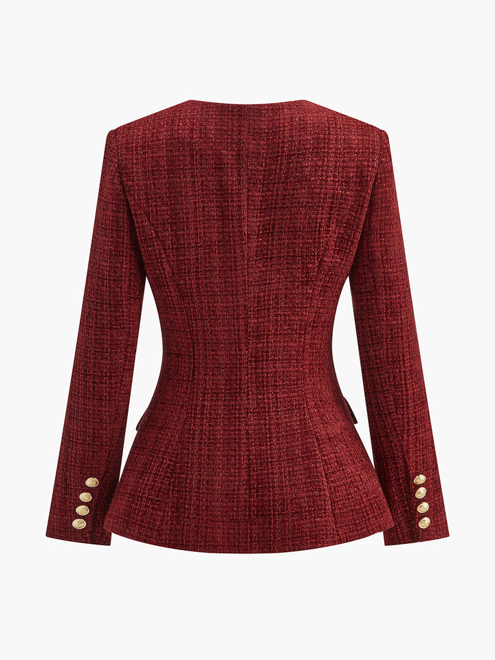 Blazer Cintré Col Rond
