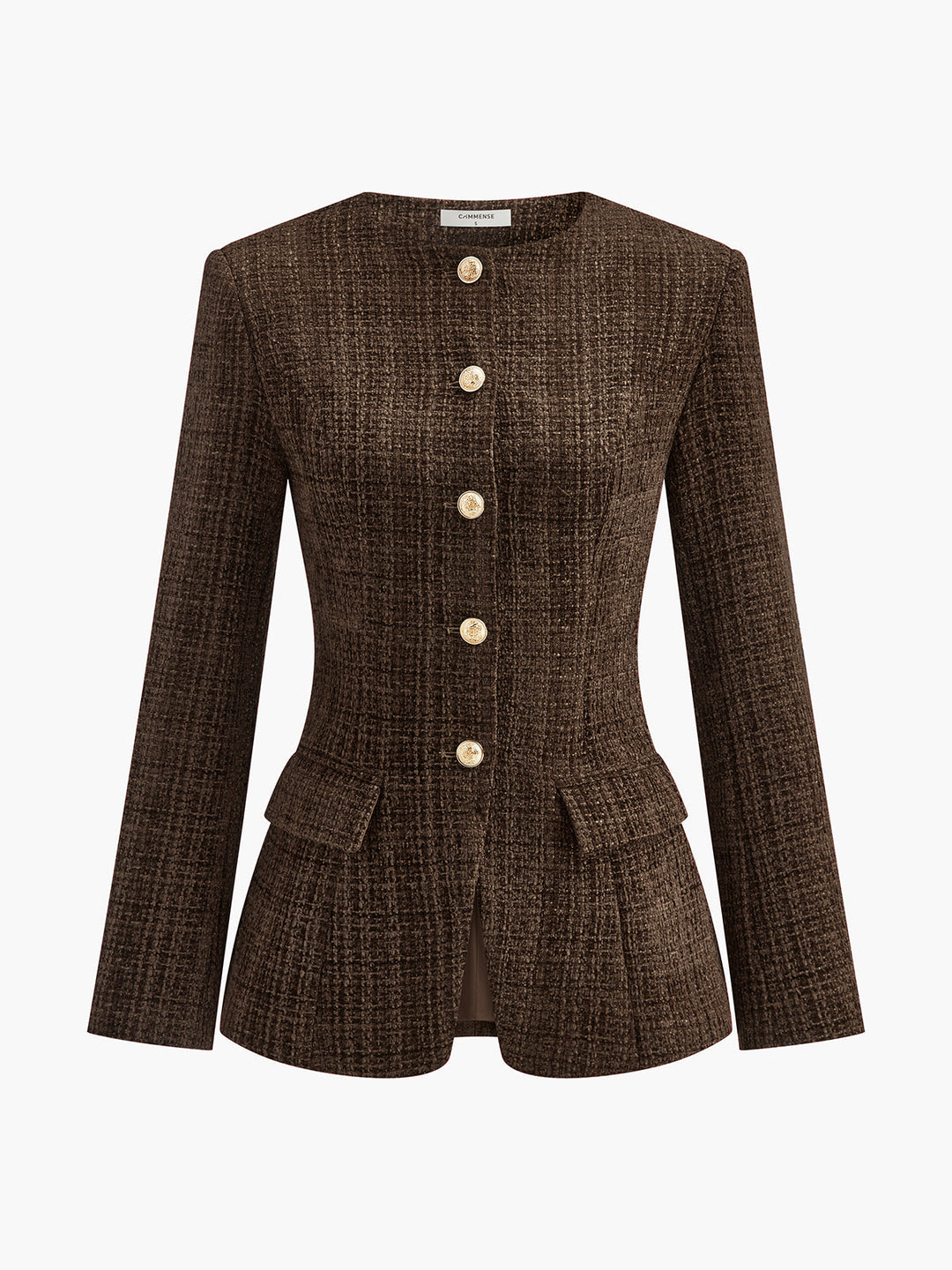 Blazer Cintré Col Rond