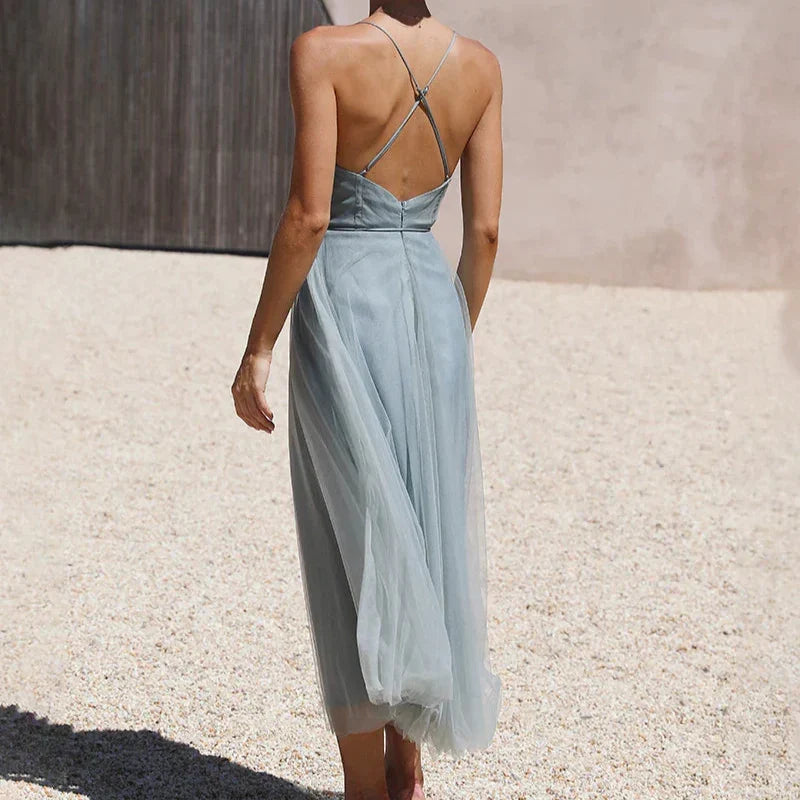 Langes Wolkenkleid