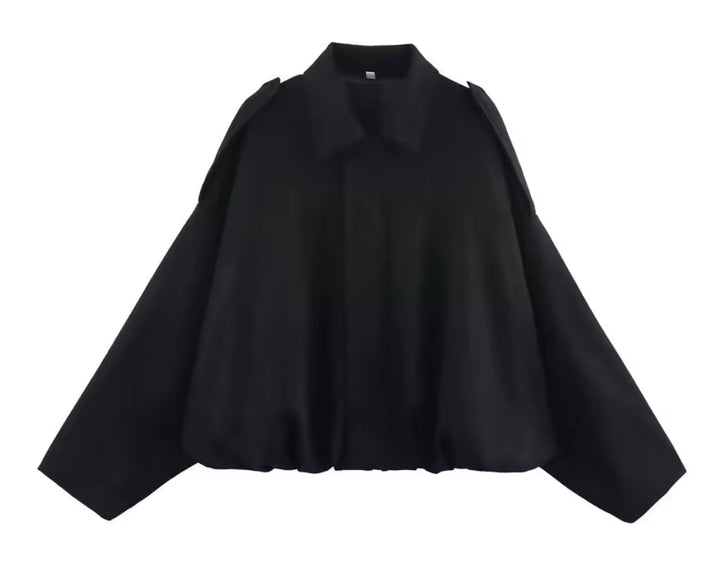Oversize-Jacke in Wildlederoptik