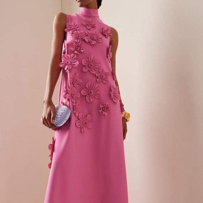 Robe Fuchsia Sculptée