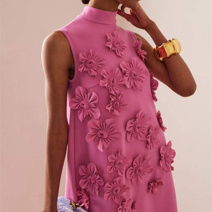 Robe Fuchsia Sculptée
