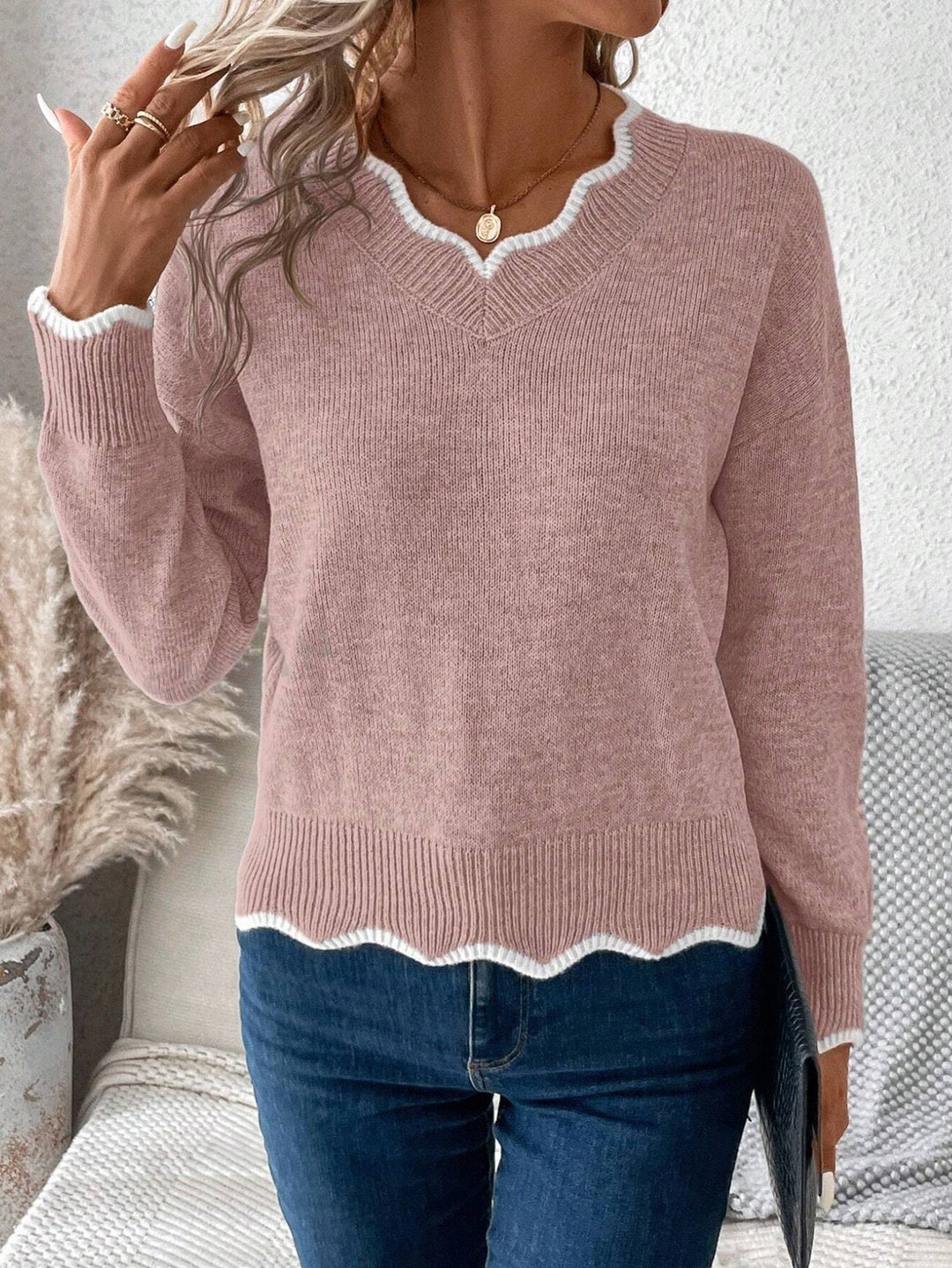 Lässiger Strickpullover