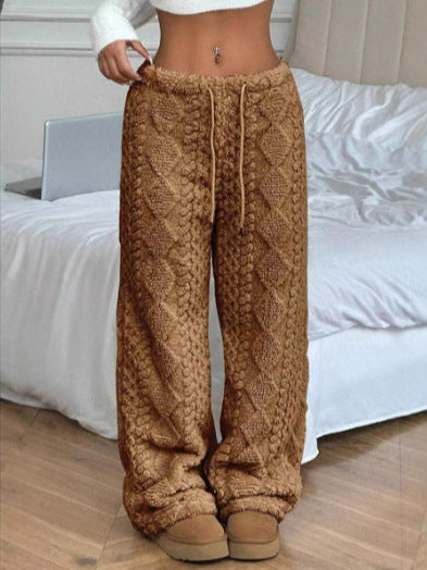 Lässige Plüschhose