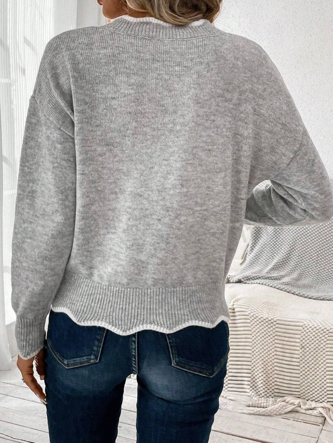 Lässiger Strickpullover