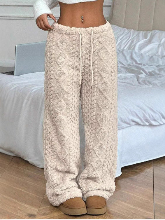 Lässige Plüschhose