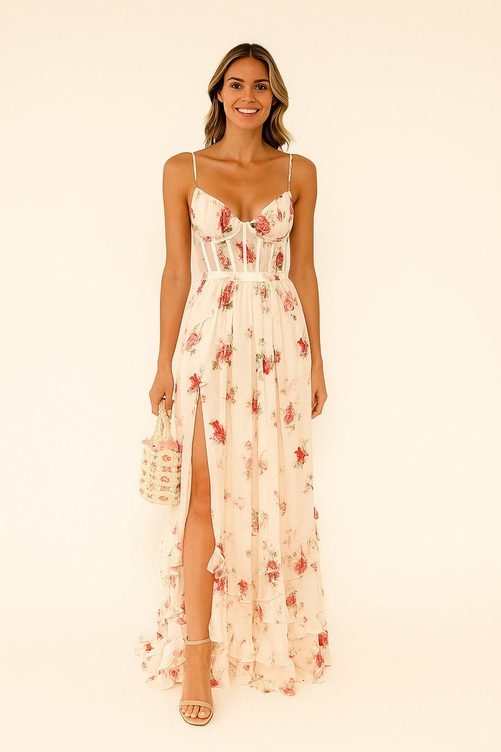 Robe Longue Fleurie