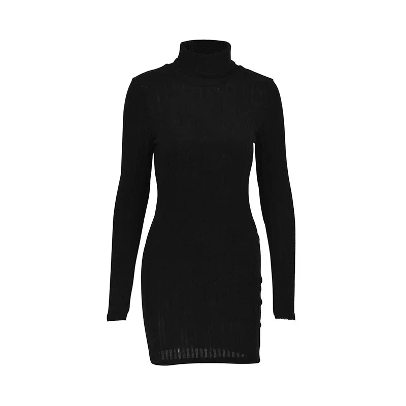 Robe Pull Côtelée