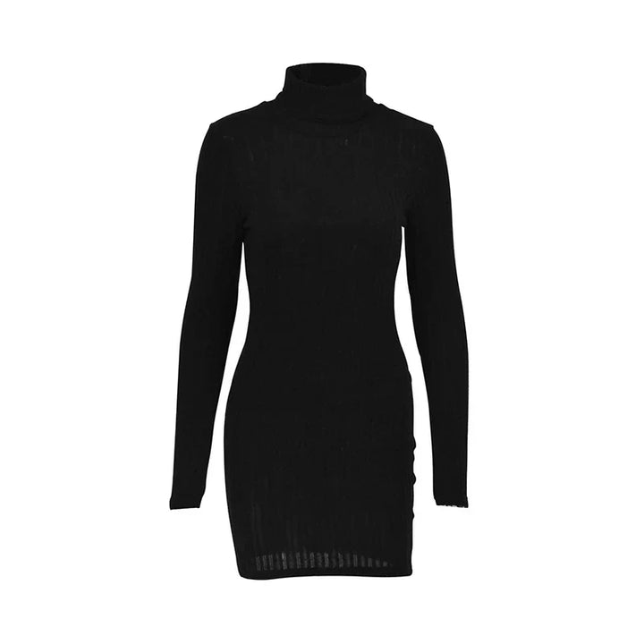 Robe Pull Côtelée