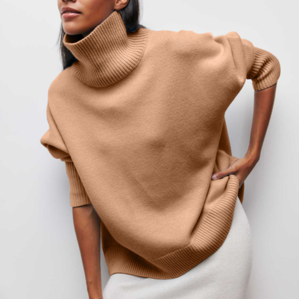 Pull Oversize à Col Roulé