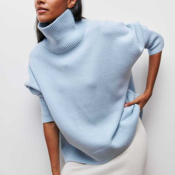 Pull Oversize à Col Roulé