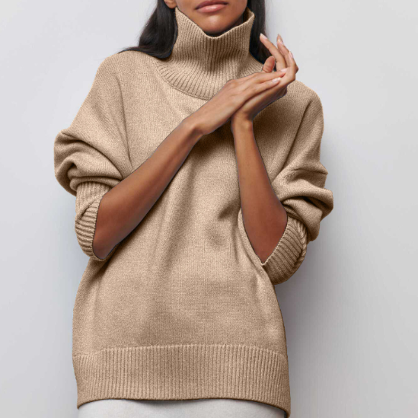 Pull Oversize à Col Roulé
